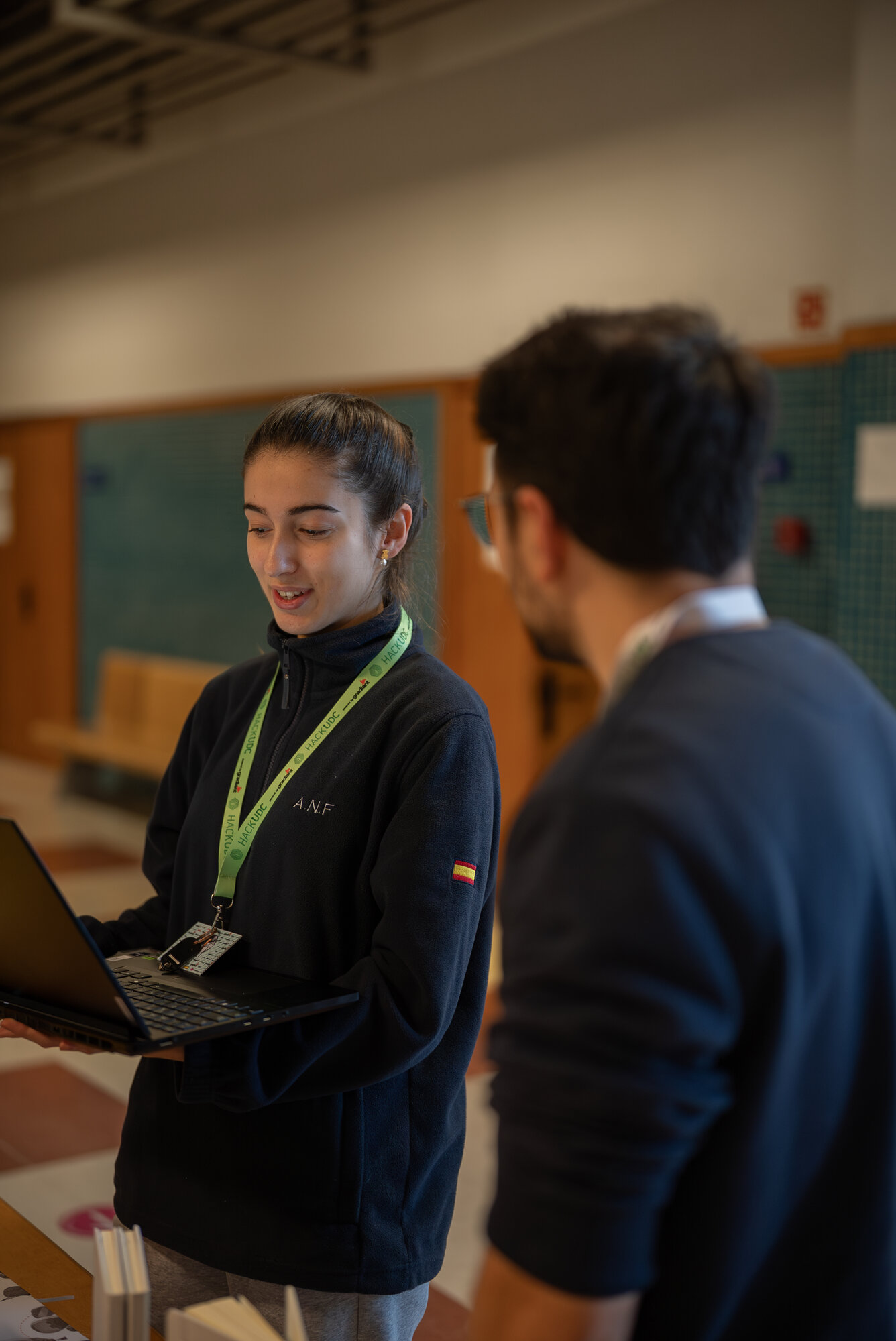 Sponsor assisting participants